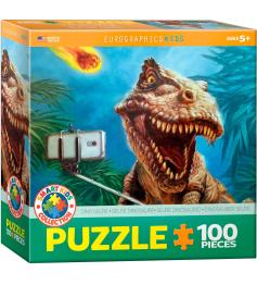 Puzzle Eurographics Selfie de Dinosaurios de 100 Piezas