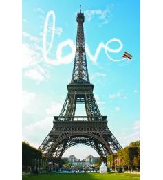 Puzzle Gold Amor en París de 1000 Piezas