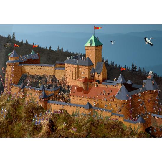 Puzzle Grafika Castillo de Haut-Koenigsbourg de 1000 Piezas Puzzle Grafika Castillo de Haut-Koenigsbourg de 1000 Piezas