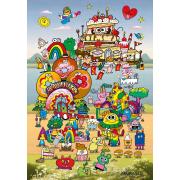 Puzzle Heye Con Jon Burgerman de 500 Piezas