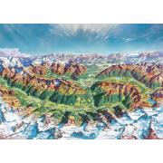 Puzzle Heye Los Alpes de 2000 Piezas