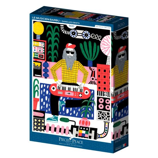 Puzzle Pieces and Peace El Músico Barbudo de 500 Pzs Puzzle Pieces and Peace El Músico Barbudo de 500 Pzs