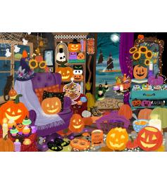 Puzzle Pieces and Peace La Hora De Las Brujas de Halloween 1500P Puzzle Pieces and Peace La Hora De Las Brujas de Halloween 1500P