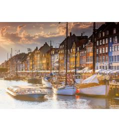 Puzzle Ravensburger Atardecer en Copenhague de 500 Piezas