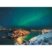 Puzzle Ravensburger Aurora Boreal en Noruega de 500 Piezas