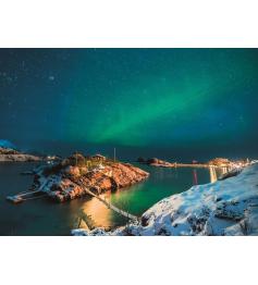 Puzzle Ravensburger Aurora Boreal en Noruega de 500 Piezas