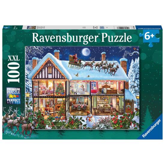 Comprar Puzzle Ravensburger Casa de Navidad XXL de 100 Piezas Ravensburger 129966