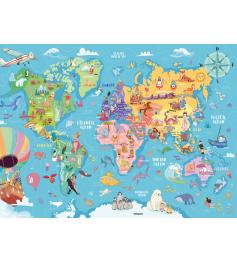 Puzzle Ravensburger Descubriendo el Mundo XXL de 100 Piezas