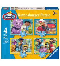 Puzzle Ravensburger Dino Ranch Progresivo de 12+16+20+24 Piezas
