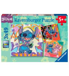 Puzzle Ravensburger Disney Stitch de 3x49 Piezas