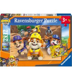 Puzzle Ravensburger Equipo Rubble de 2x12 Piezas