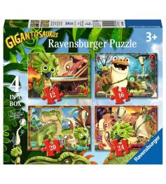 Puzzle Ravensburger Gigantosaurus Progresivo de 12+16+20+24 Pzs