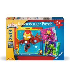 Puzzle Ravensburger Iron Man Awesome Friends de 3x49 Piezas Puzzle Ravensburger Iron Man Awesome Friends de 3x49 Piezas
