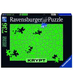 Puzzle Ravensburger Krypt Verde Neón de 736 Piezas