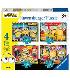 Puzzle Ravensburger Minions 2 Progresivo de 12+16+20+24 Piezas