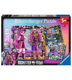 Puzzle Ravensburger Monster High de 3x49 Piezas