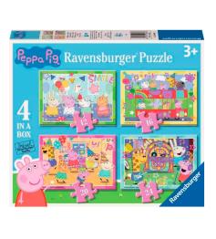 Puzzle Ravensburger Peppa Pig Progresivo de 12+16+20+24 Pzs