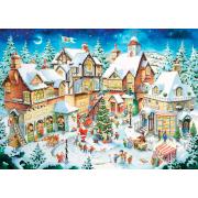 Puzzle Ravensburger Pueblo Navideño de 1000 Piezas