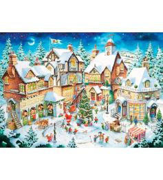 Puzzle Ravensburger Pueblo Navideño de 1000 Piezas