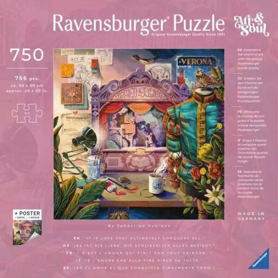 Puzzle Ravensburger Romeo y Julieta de 750 Piezas Puzzle Ravensburger Romeo y Julieta de 750 Piezas