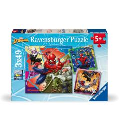 Puzzle Ravensburger Spiderman de 3x49 Pzs