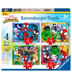 Puzzle Ravensburger Spidey and Firends Progresivo 12+16+20+24 Pz