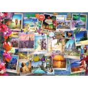 Puzzle Ravensburger Tablón de Viajes por el Mundo de 500 Pzs