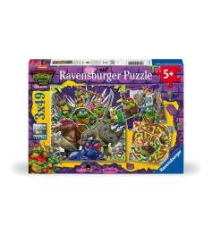 Puzzle Ravensburger Tortugas Ninja de 3x49 Piezas