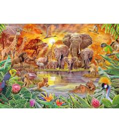 Puzzle Schmidt Fauna Africana de 1000 Piezas