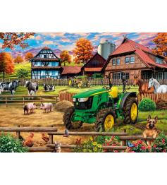 Puzzle Schmidt Granja con Tractor de 1000 Piezas