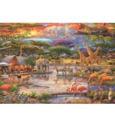 Puzzle Schmidt Paraíso bajo el Kilimanjaro de 500 Piezas