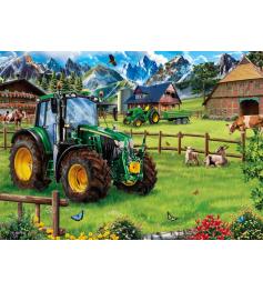 Puzzle Schmidt Pasto Alpino con Tractor de 1000 Piezas