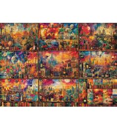 Puzzle Schmidt Tiempo Libre, Viajes Con Libros Y Vino 2000 Pzs Puzzle Schmidt Tiempo Libre, Viajes Con Libros Y Vino 2000 Pzs