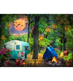 Puzzle SunsOut Camping de Verano XXL de 500 Piezas