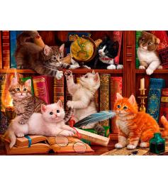 Puzzle SunsOut Gatitos de Biblioteca de 1000 Piezas