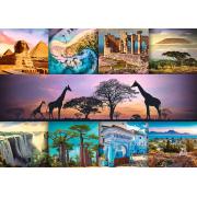 Puzzle Trefl Collage de África de 1000 Piezas