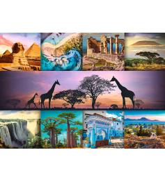 Puzzle Trefl Collage de África de 1000 Piezas