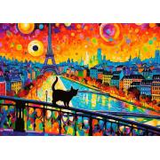 Puzzle Trefl Gato En Paris de 1000 Piezas