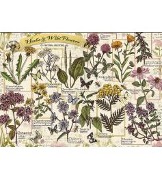Puzzle Trefl Herbario: Hierbas Medicinales de 500 Piezas