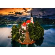 Puzzle Trefl Lago Bled, Eslovenia de 1000 Piezas