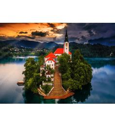 Puzzle Trefl Lago Bled, Eslovenia de 1000 Piezas